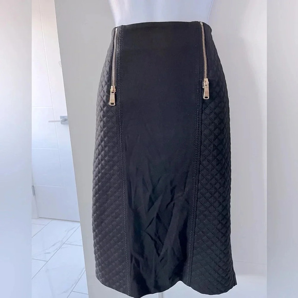 VEX Collection/ Quilted black pencil skirt/ Size EU 36(about size US L) - Picture 3 of 14